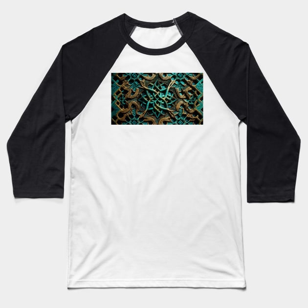 Artistic Celtic Design Pattern Baseball T-Shirt by jrfii ANIMATION